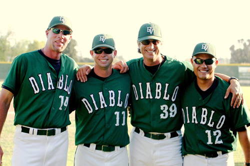 Mike Neu, (second from the left) has been named the next Head Baseball at Cal.