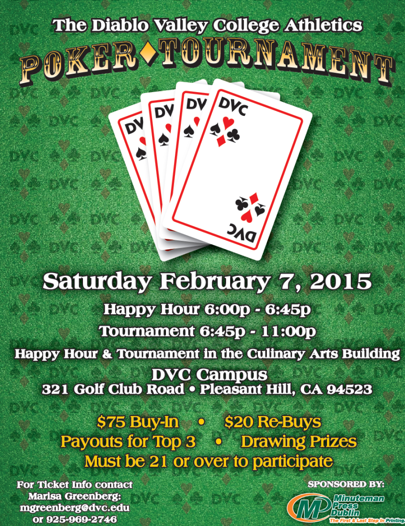 DVC Athletics -- 4th Annual Poker Tournament