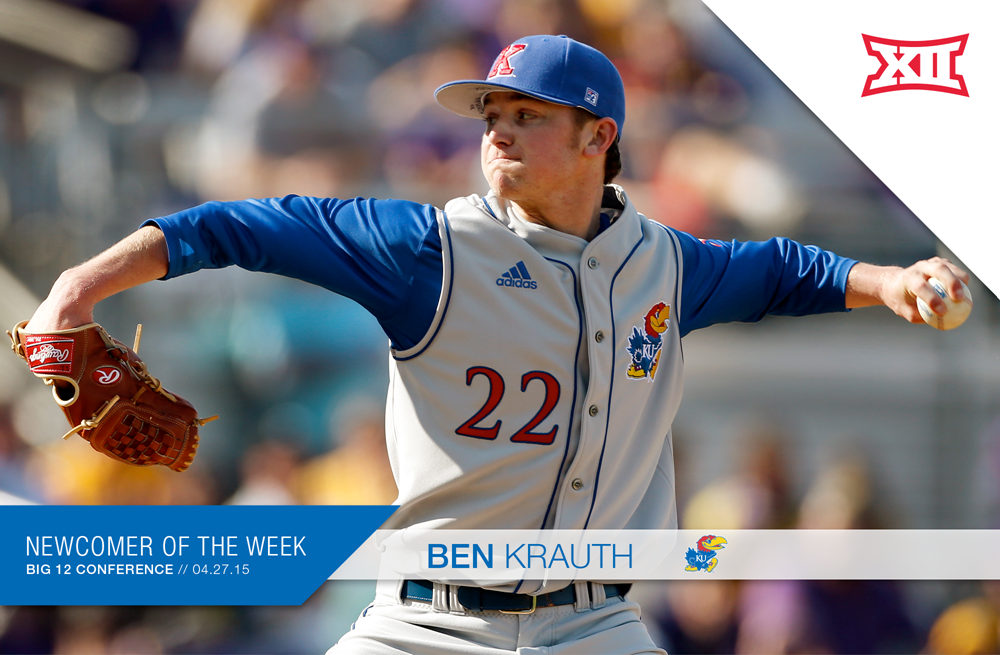 BB | DVC alum Ben Krauth named Big 12 Conference Newcomer of the Week