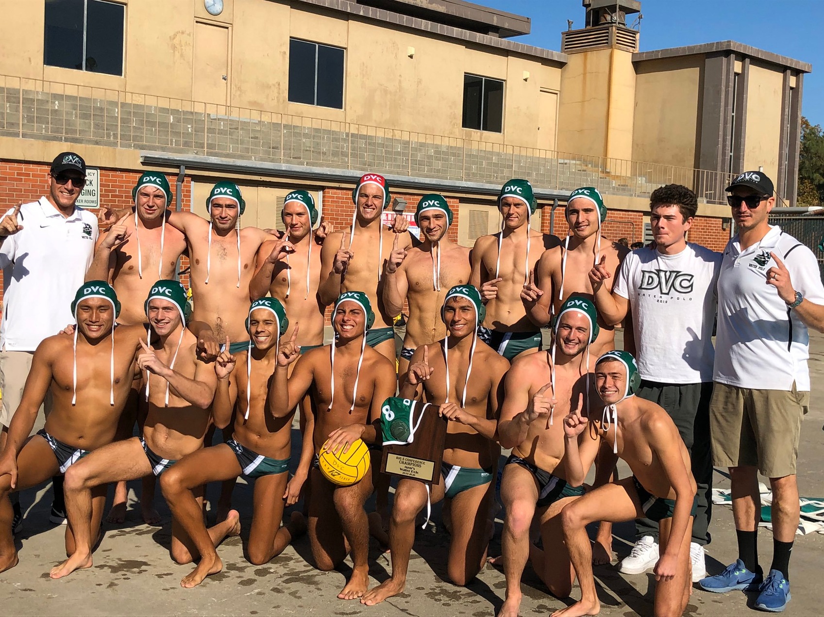 Men's Water Polo defeated Sierra to win the 2019 Big 8 Conference Championship