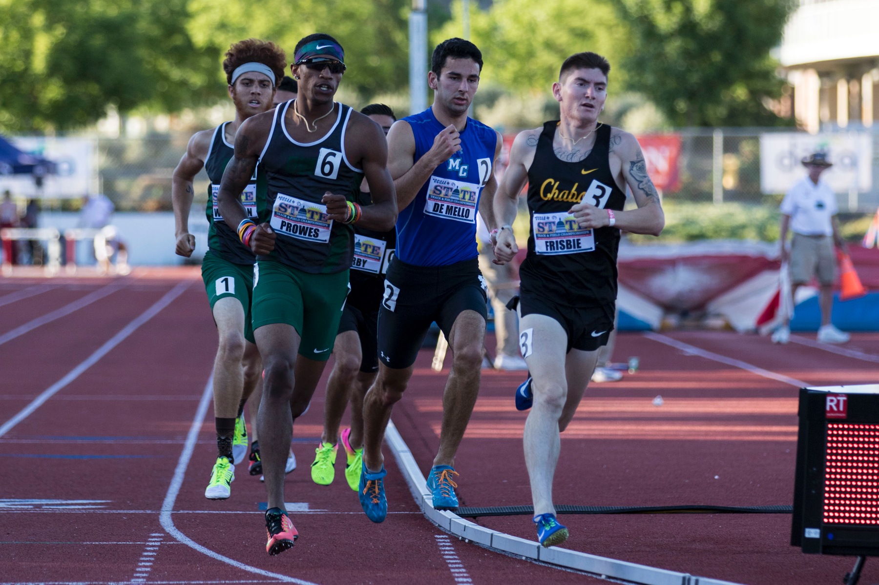 Antwuin Prowes, Diablo Valley College at the 2017 CCCAA State Championships. Photo by David Sanborn