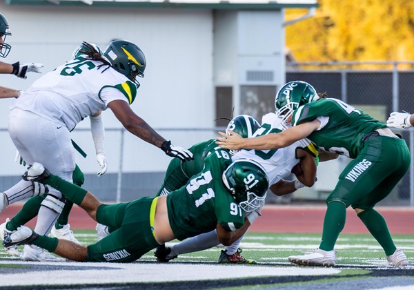 Football routes Feather River, 63-21