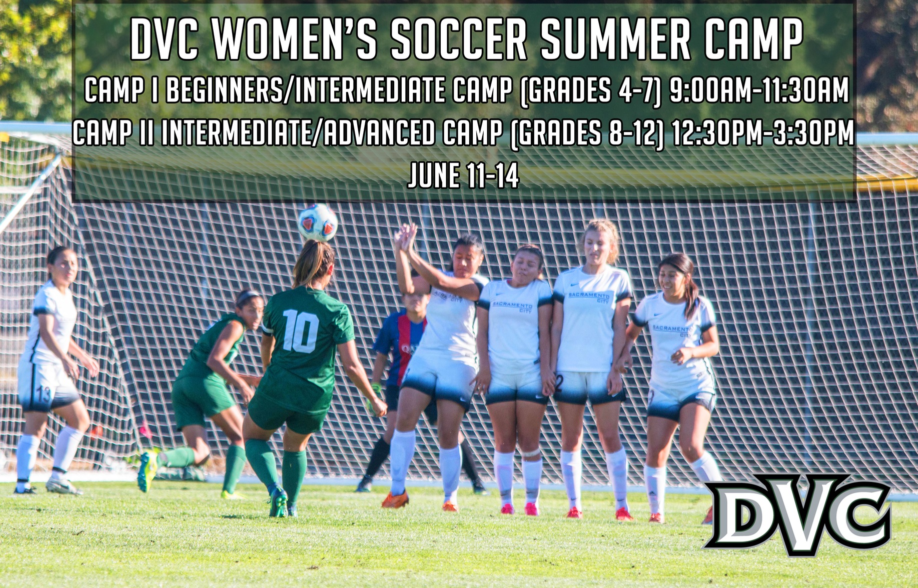 DVC Women's Soccer Summer Camp June 11-14