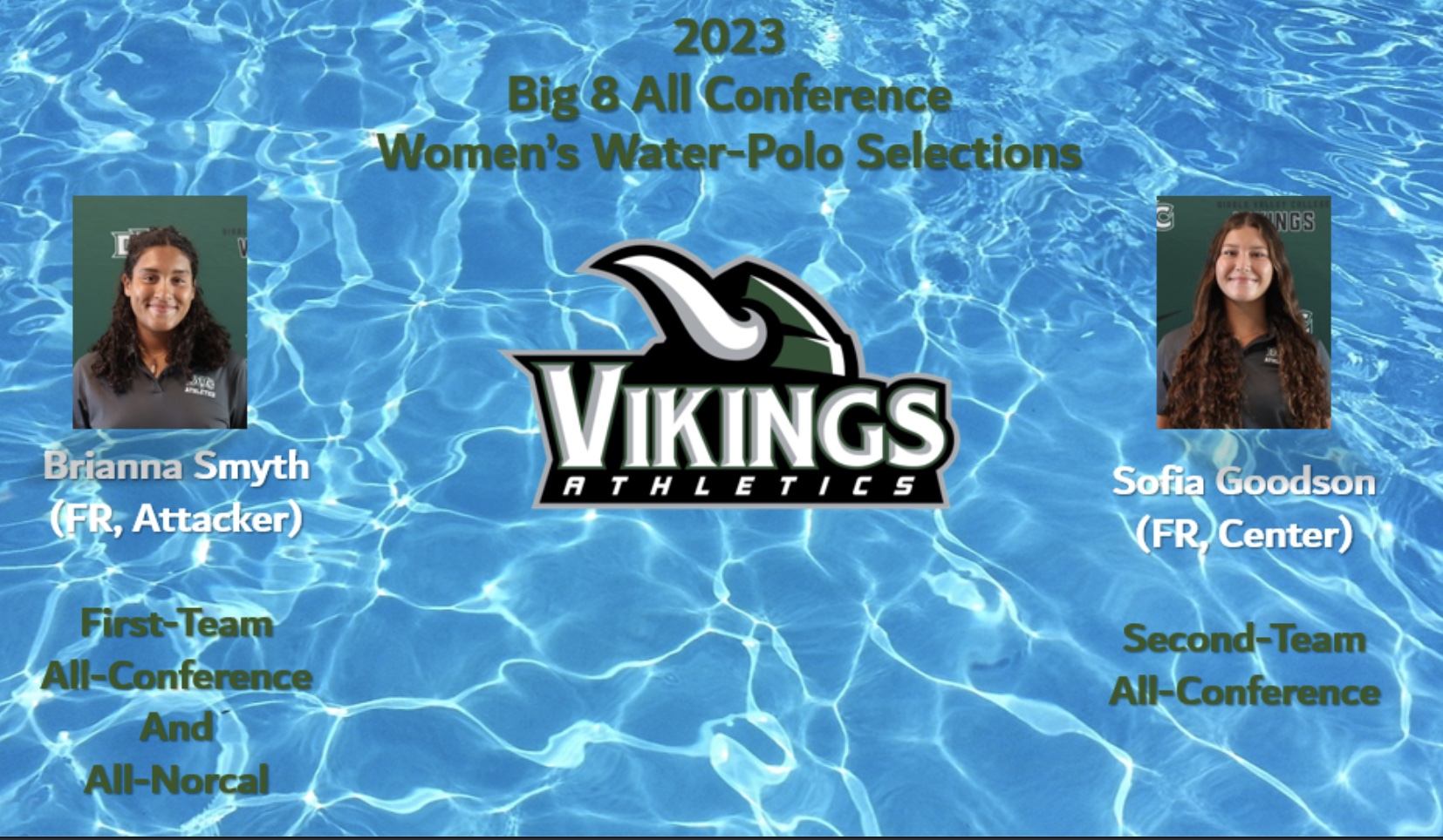 Women's Water Polo has 2 players named to All-Conference Team