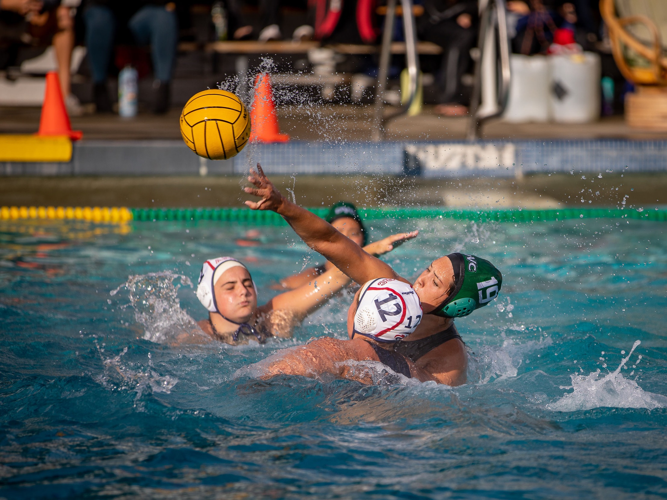 Women's Water Polo defeat MJC to win the 5th place game in the Big 8 Tourney